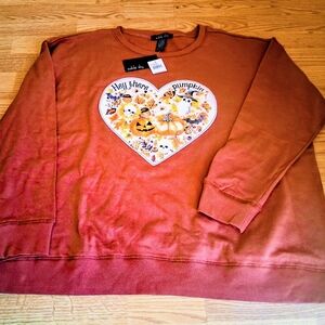 NWT Womens Plus Sweatshirt, Sz 2X   MSRP $32